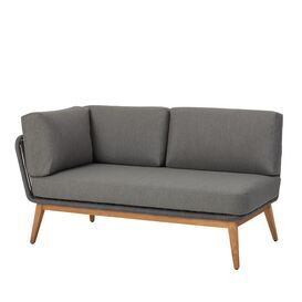 Moderne Loungebank aus Aluminium, Rope & Teakholz inkl....