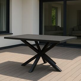 Design Gartentisch Sinterstein & Aluminium f�r moderne...