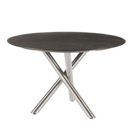 Runder Gartentisch f�r die Essecke robustes Edelstahl &...
