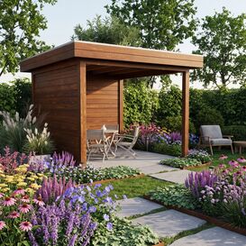 Sch�ne �berdachte Premium Gartenloungeecke 300x300cm aus...