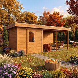 Erstklassiges Premium Holz-Gartenhaus 250x250cm...