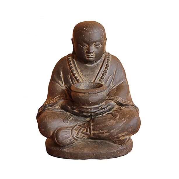 Kleine sitzende Deko Buddha Figur für Innen - Dawa