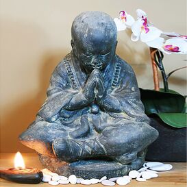 Schne Minibuddha Figur aus Steinguss - Kaloin
