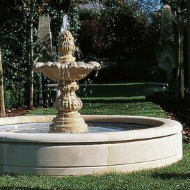 Garten Brunnen Umrandung Sandstein - Fontana Anni