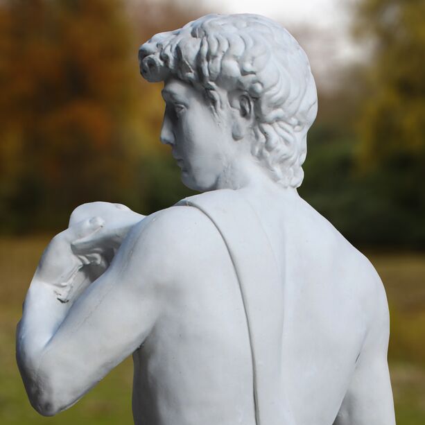 David - Michelangelo Statue aus Stein / Portland wei