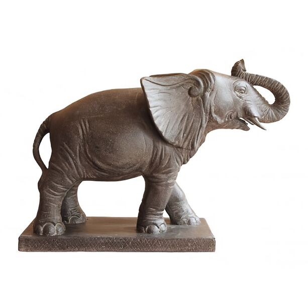Wertvolle Deko Elefantenfigur Antik Finish