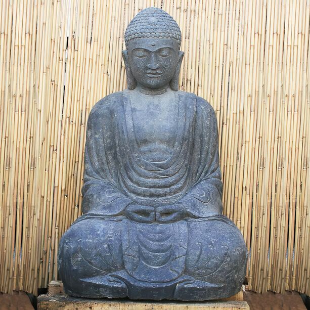 Edle Stein Buddhafigur Wobhani sitzend