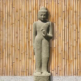 Stehende Budda Steinskulptur fr den Garten - Darshana