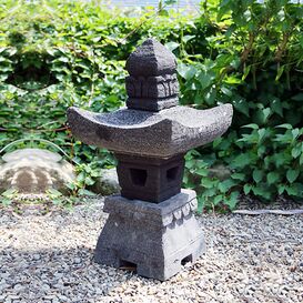 Handarbeit Japanische Lampe aus Naturstein- Misaki