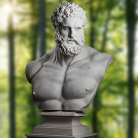 Griechische Stein Büste des Hercules - Hercules