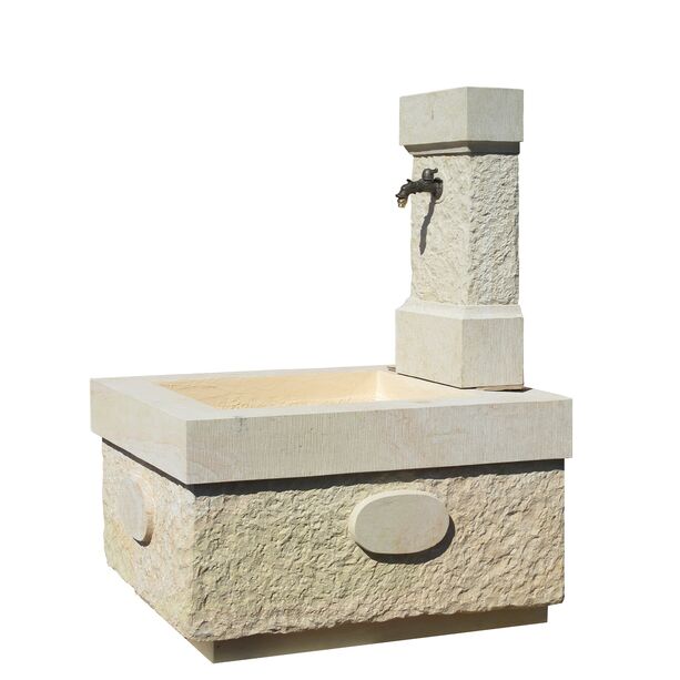 Stilvoller Gartenbrunnen aus Sandstein - Classico