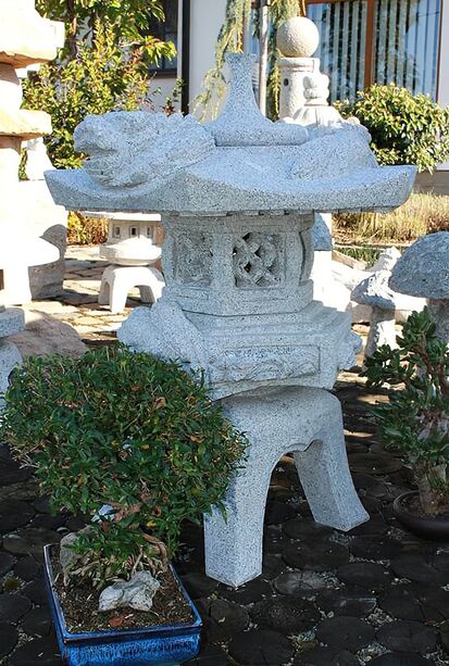 Japanische Garten Stein Laterne - Ichikawa / 60cm