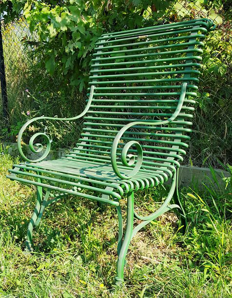Robuster Stuhl für den Garten aus Gusseisen - Basile