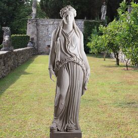 A96 Penelope Gartenfigur Skulptur Statue Steinguss 109 cm Korbträgerin mittel 